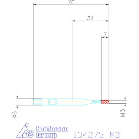 Garant Gépi menetfúró szinkronorsókhoz HSS-E-PM Form C M3