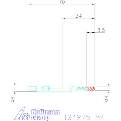 Garant Gépi menetfúró szinkronorsókhoz HSS-E-PM Form C M4