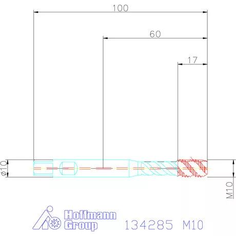 Garant Gépi menetfúró szinkronorsókhoz HSS-E-PMIK / Form C M10