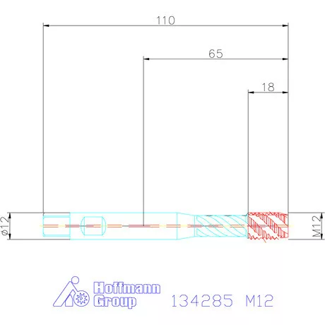 Garant Gépi menetfúró szinkronorsókhoz HSS-E-PMIK / Form C M12