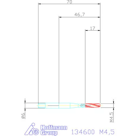 Garant Gépi menetfúró M4,5