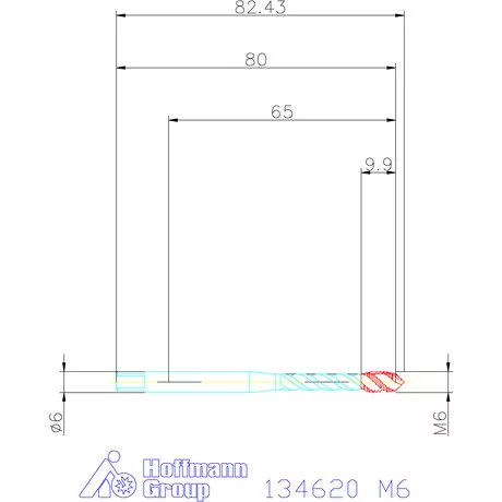 Garant Gépi menetfúró HSS-E-PM M6