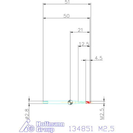 Garant Gépi menetfúró M2,5