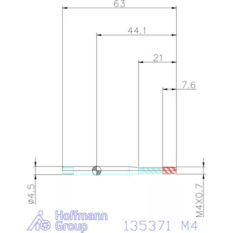 Garant Garant Master Tap Steel<sup>HT</sup> gépi menetfúró HSSE-PM Form C 6HX M4