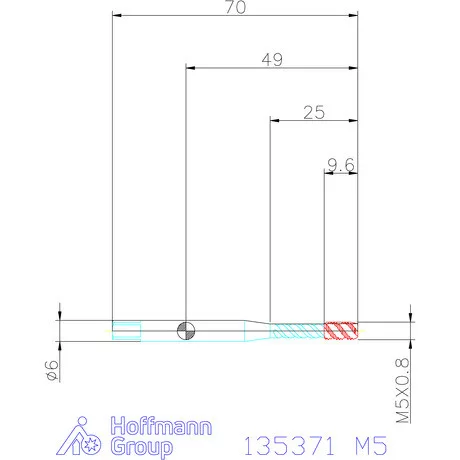 Garant Garant Master Tap Steel<sup>HT</sup> gépi menetfúró HSSE-PM Form C 6HX M5