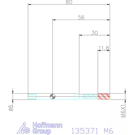 Garant Garant Master Tap Steel<sup>HT</sup> gépi menetfúró HSSE-PM Form C 6HX M6
