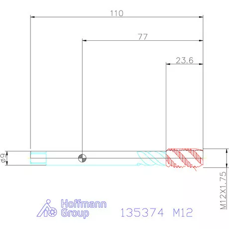 Garant Garant Master Tap Steel<sup>HT</sup> gépi menetfúró HSS-E-PM Form C 6GX M12
