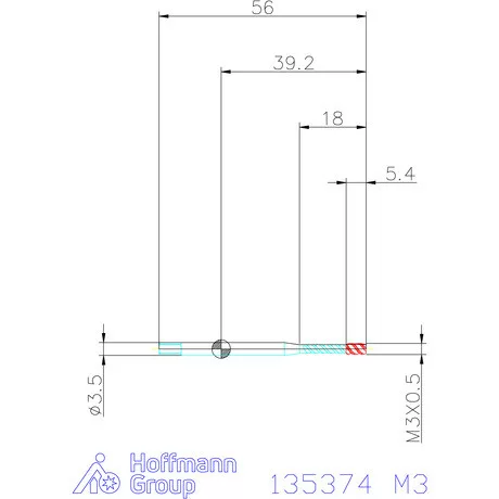 Garant Garant Master Tap Steel<sup>HT</sup> gépi menetfúró HSS-E-PM Form C 6GX M3