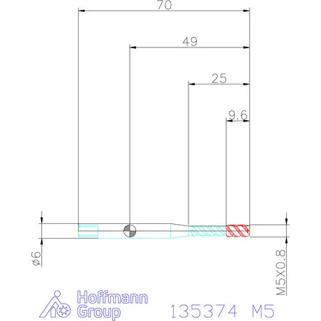 Garant Garant Master Tap Steel<sup>HT</sup> gépi menetfúró HSS-E-PM Form C 6GX M5