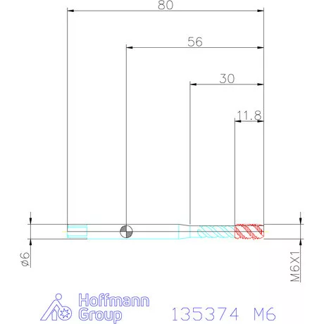 Garant Garant Master Tap Steel<sup>HT</sup> gépi menetfúró HSS-E-PM Form C 6GX M6