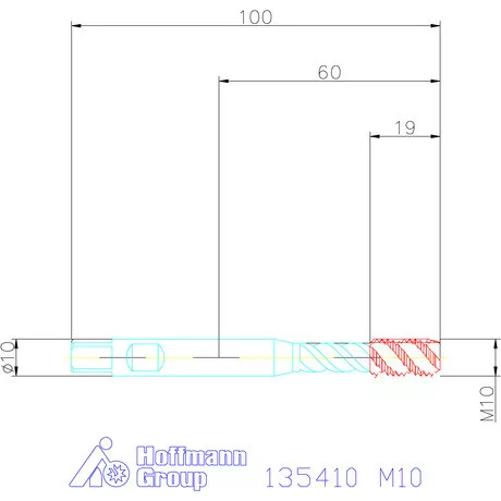 Garant Gépi menetfúró szinkronorsókhoz HSS-E-PM Form C M10