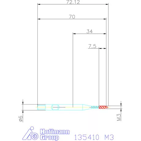 Garant Gépi menetfúró szinkronorsókhoz HSS-E-PM Form C M3