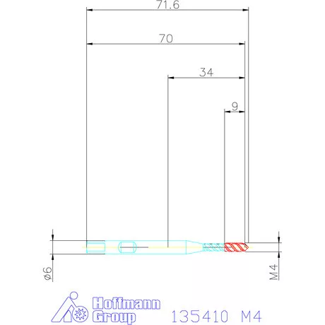 Garant Gépi menetfúró szinkronorsókhoz HSS-E-PM Form C M4