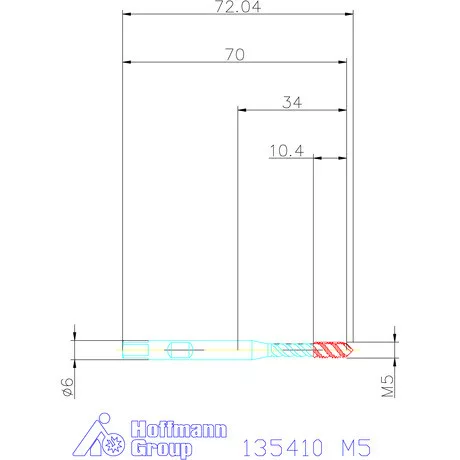 Garant Gépi menetfúró szinkronorsókhoz HSS-E-PM Form C M5