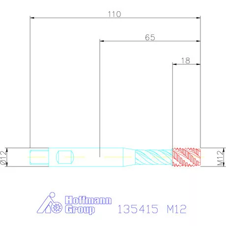 Garant Gépi menetfúró szinkronorsókhoz HSS-E-PM Form E M12