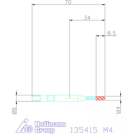 Garant Gépi menetfúró szinkronorsókhoz HSS-E-PM Form E M4