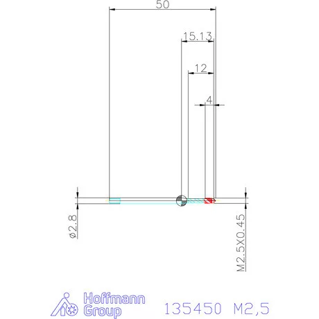 Garant Gépi menetfúró M2,5