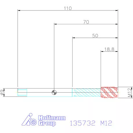 Garant Garant Master Tap INOX gépi menetfúró HSS-E-PM Form C 6HX M12