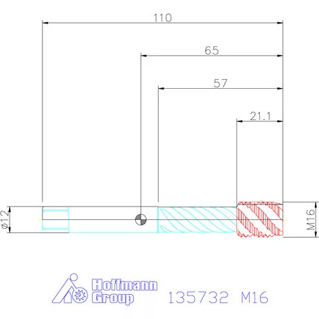 Garant Garant Master Tap INOX gépi menetfúró HSS-E-PM Form C 6HX M16