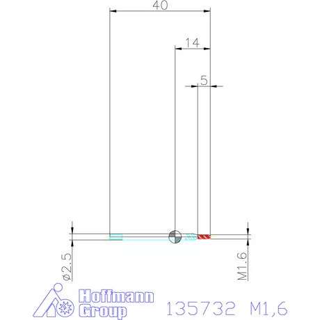 Garant Garant Master Tap INOX gépi menetfúró HSS-E-PM Form C 6HX M1,6