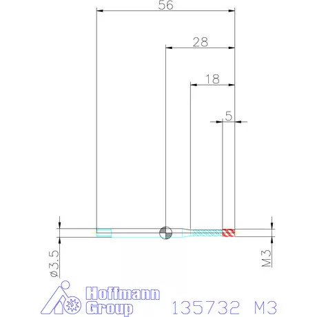 Garant Garant Master Tap INOX gépi menetfúró HSS-E-PM Form C 6HX M3