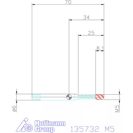 Garant Garant Master Tap INOX gépi menetfúró HSS-E-PM Form C 6HX M5