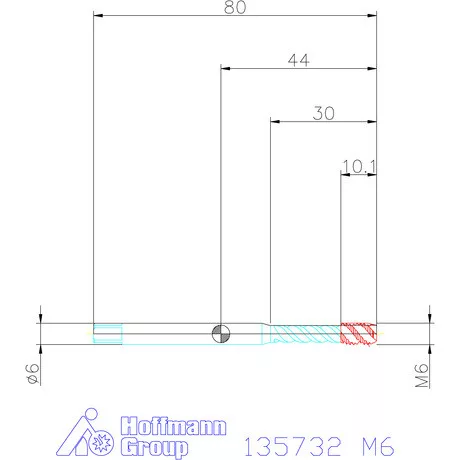Garant Garant Master Tap INOX gépi menetfúró HSS-E-PM Form C 6HX M6