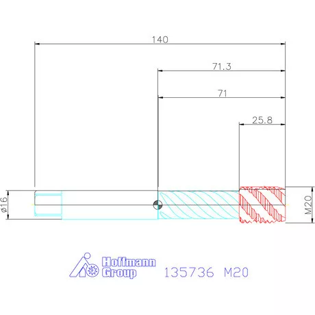 Garant Garant Master Tap INOX gépi menetfúró HSS-E-PM Form E 6HX M20