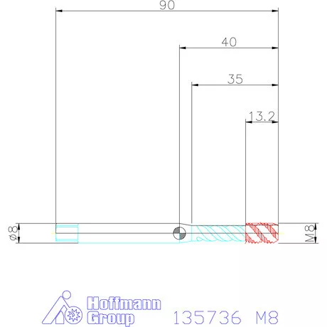 Garant Garant Master Tap INOX gépi menetfúró HSS-E-PM Form E 6HX M8