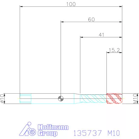 Garant Garant Master Tap INOX gépi menetfúró HSS-E-PM Form C 6GX M10