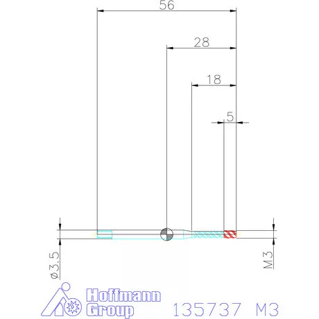 Garant Garant Master Tap INOX gépi menetfúró HSS-E-PM Form C 6GX M3