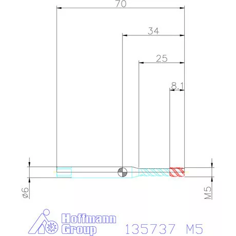 Garant Garant Master Tap INOX gépi menetfúró HSS-E-PM Form C 6GX M5