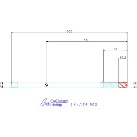 Garant Garant Master Tap INOX gépi menetfúró extra hosszú HSS-E-PM, Form C 6HX M10
