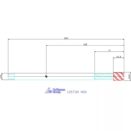 Garant Garant Master Tap INOX gépi menetfúró extra hosszú HSS-E-PM, Form C 6HX M20