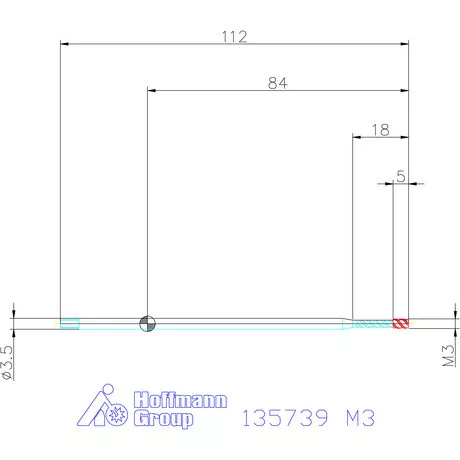 Garant Garant Master Tap INOX gépi menetfúró extra hosszú HSS-E-PM, Form C 6HX M3