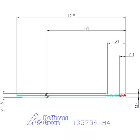 Garant Garant Master Tap INOX gépi menetfúró extra hosszú HSS-E-PM, Form C 6HX M4