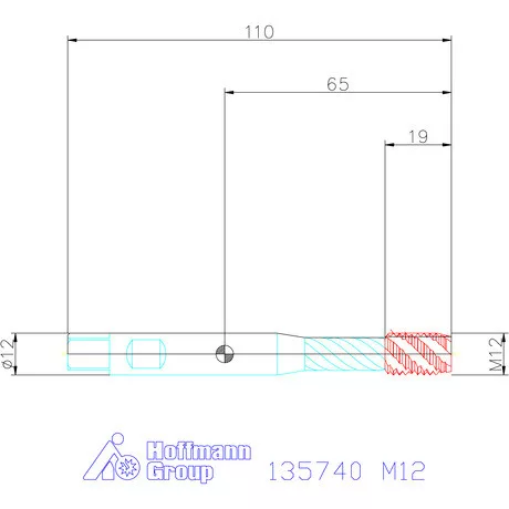 Garant Gépi menetfúró szinkronorsókhoz HSS-E-PM Form C M12