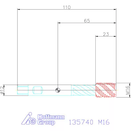 Garant Gépi menetfúró szinkronorsókhoz HSS-E-PM Form C M16