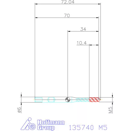 Garant Gépi menetfúró szinkronorsókhoz HSS-E-PM Form C M5