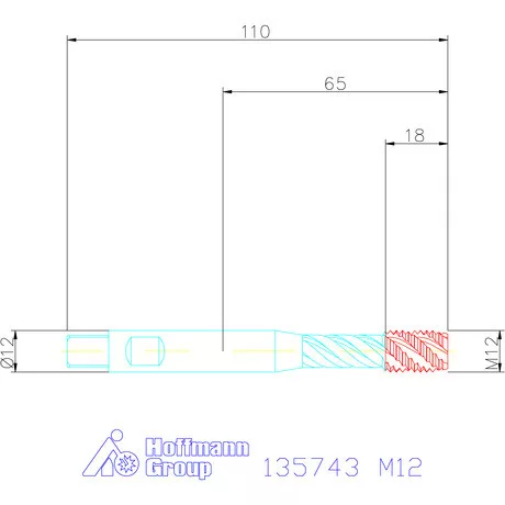 Garant Gépi menetfúró szinkronorsókhoz HSS-E-PM Form E M12