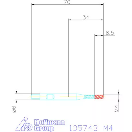 Garant Gépi menetfúró szinkronorsókhoz HSS-E-PM Form E M4