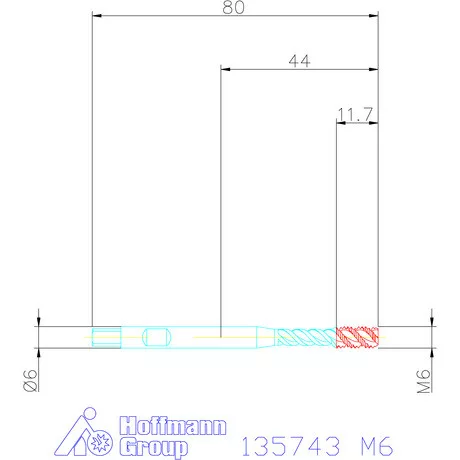 Garant Gépi menetfúró szinkronorsókhoz HSS-E-PM Form E M6