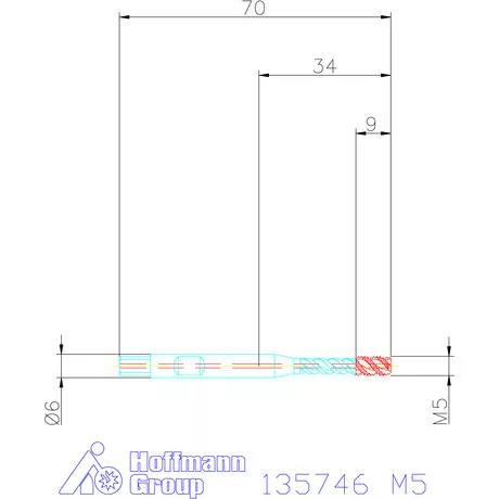 Garant Gépi menetfúró szinkronorsókhoz HSS-E-PM IK / Form C M5