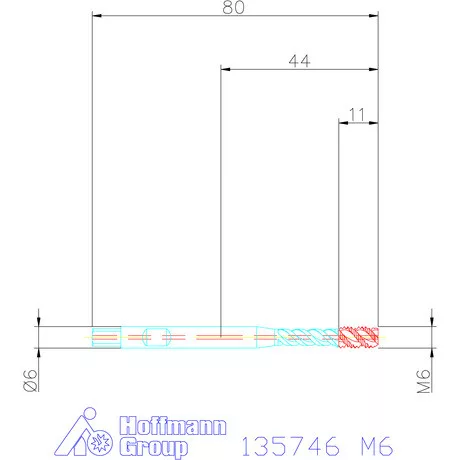 Garant Gépi menetfúró szinkronorsókhoz HSS-E-PM IK / Form C M6