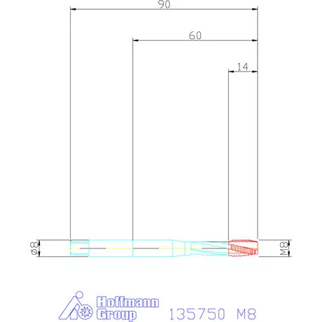 Garant Gépi menetfúró HSS-E-PM M8