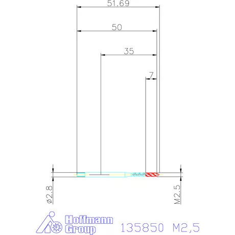 Garant Gépi menetfúró HSS-E Form C M2,5