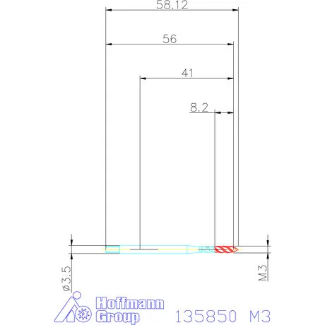 Garant Gépi menetfúró HSS-E Form C M3