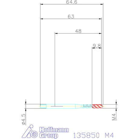 Garant Gépi menetfúró HSS-E Form C M4