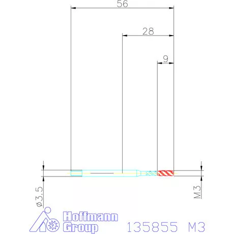 Holex Gépi menetfúró HSS-E Form C M3