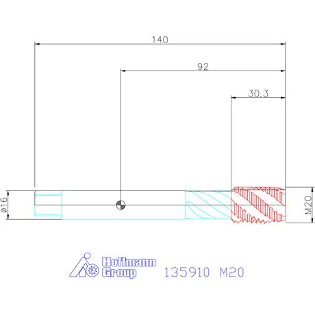 Holex Holex Pro Tap gépi menetfúró HSS-E Form C M20